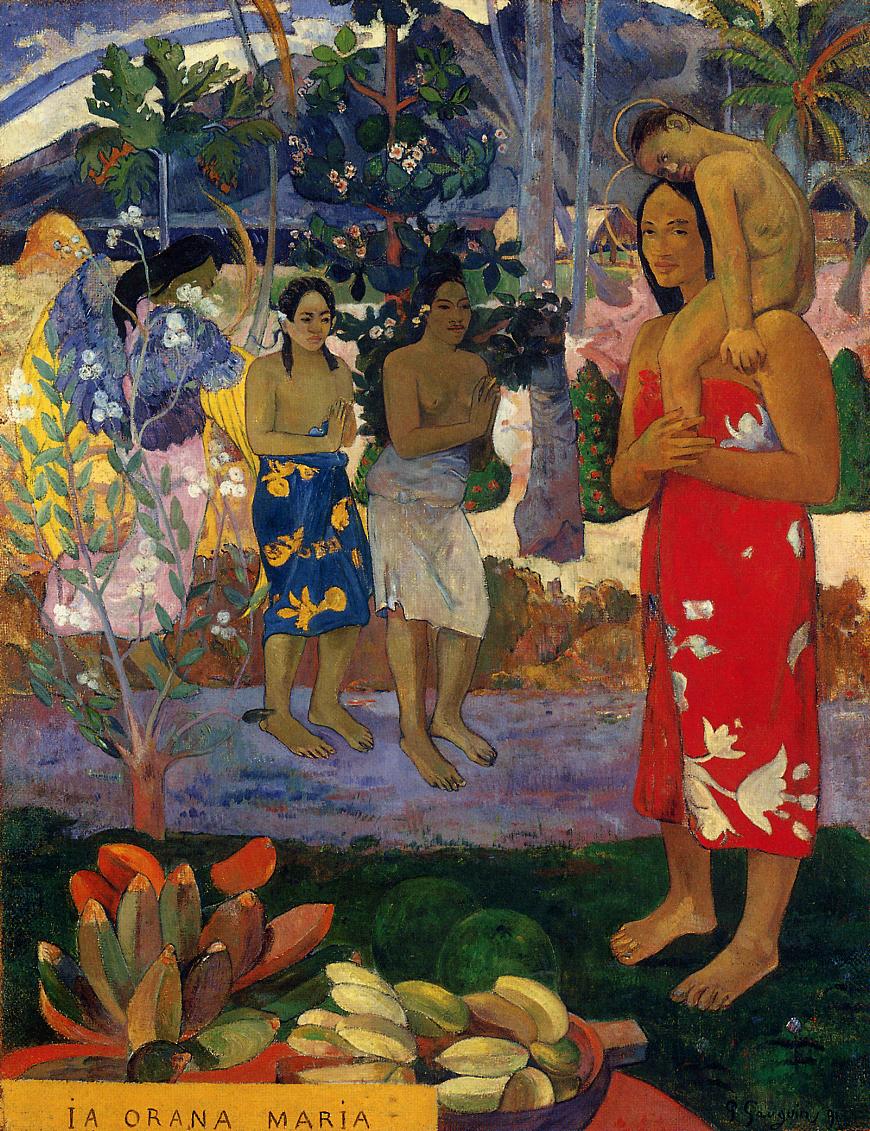 Hail Mary - Paul Gauguin Painting